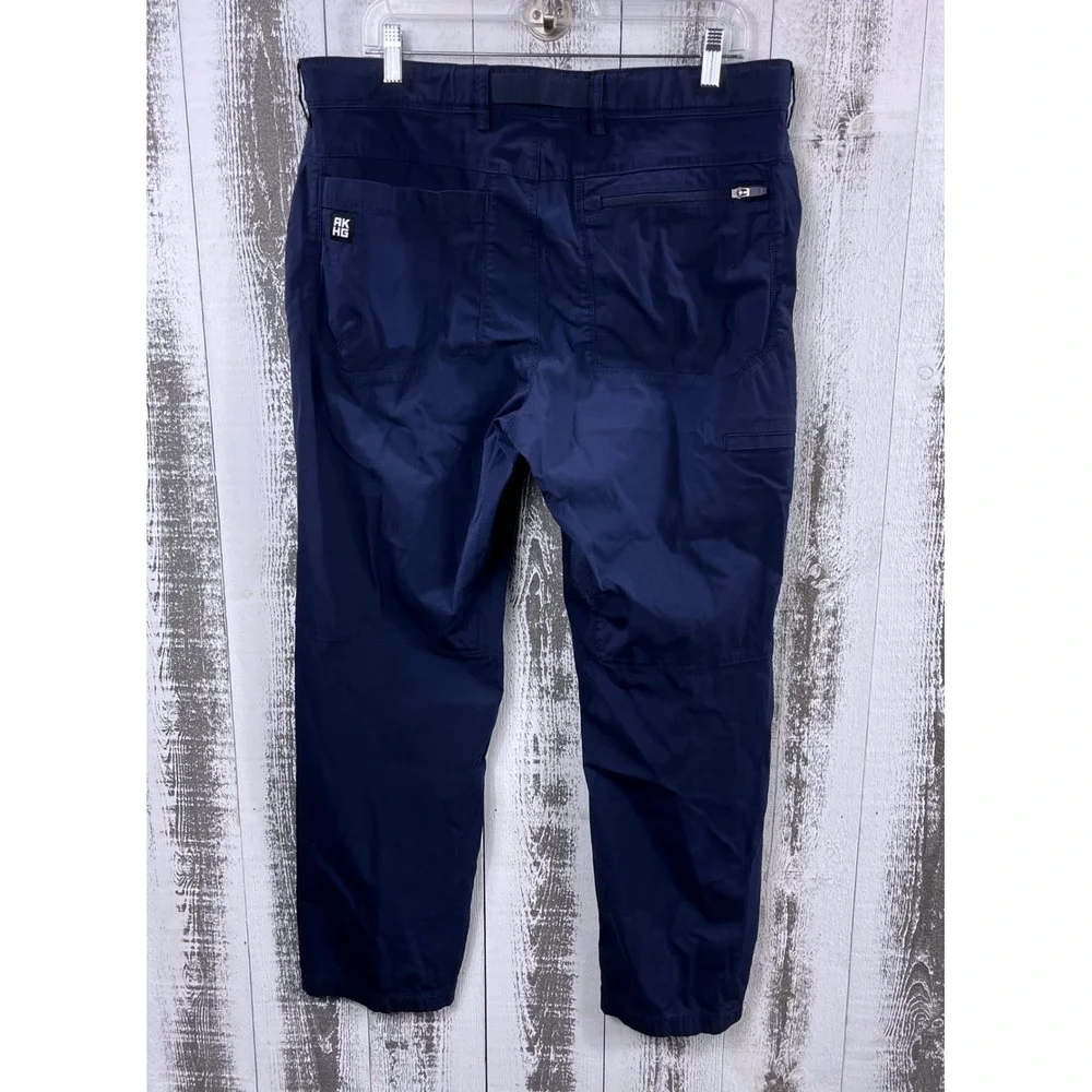 Alaskan Hardgear Pants Men's‎ 36x30 Standard Fit Navy Blue Belted